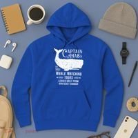 Moby Dick Captain Ahab Whale Watching Funny Sperm Whales Gift Hoodie thumb 3