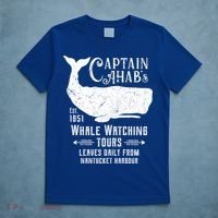 Moby Dick Captain Ahab Whale Watching Funny Sperm Whales Gift T-Shirt thumb 5