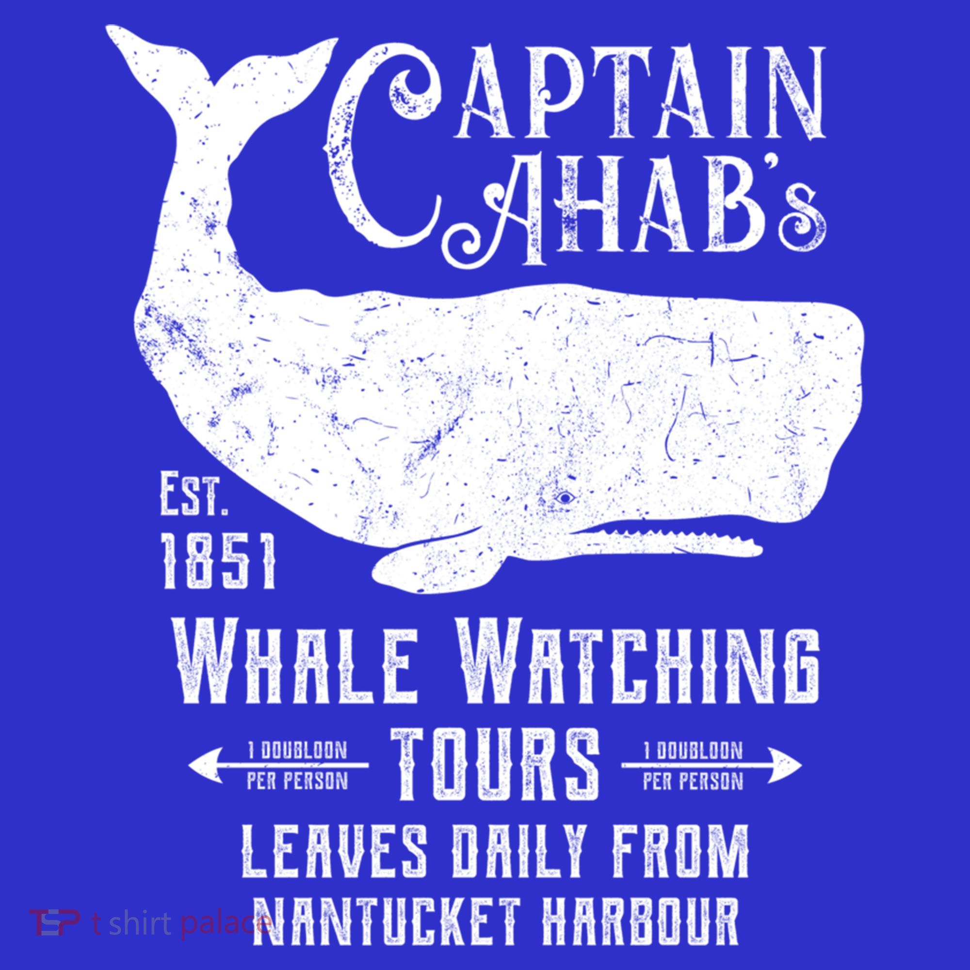 Moby Dick Captain Ahab Whale Watching Funny Sperm Whales Gift Tumbler