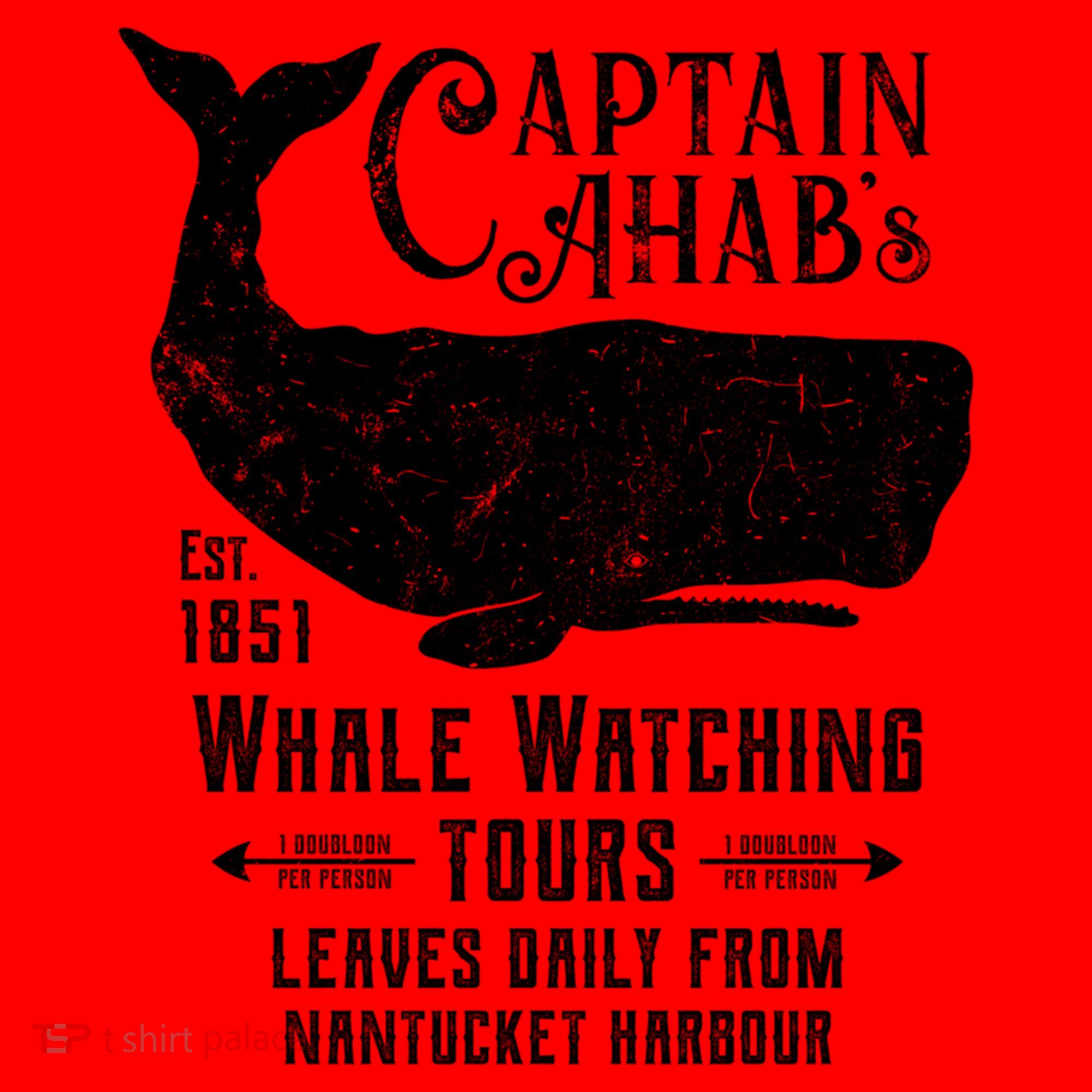 Moby Dick Captain Ahab Whale Watching Funny Sperm Whales Gift Santa Hat