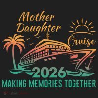 Mother Daughter Cruise Making Memories Together 2026 Golf Towel thumb 3