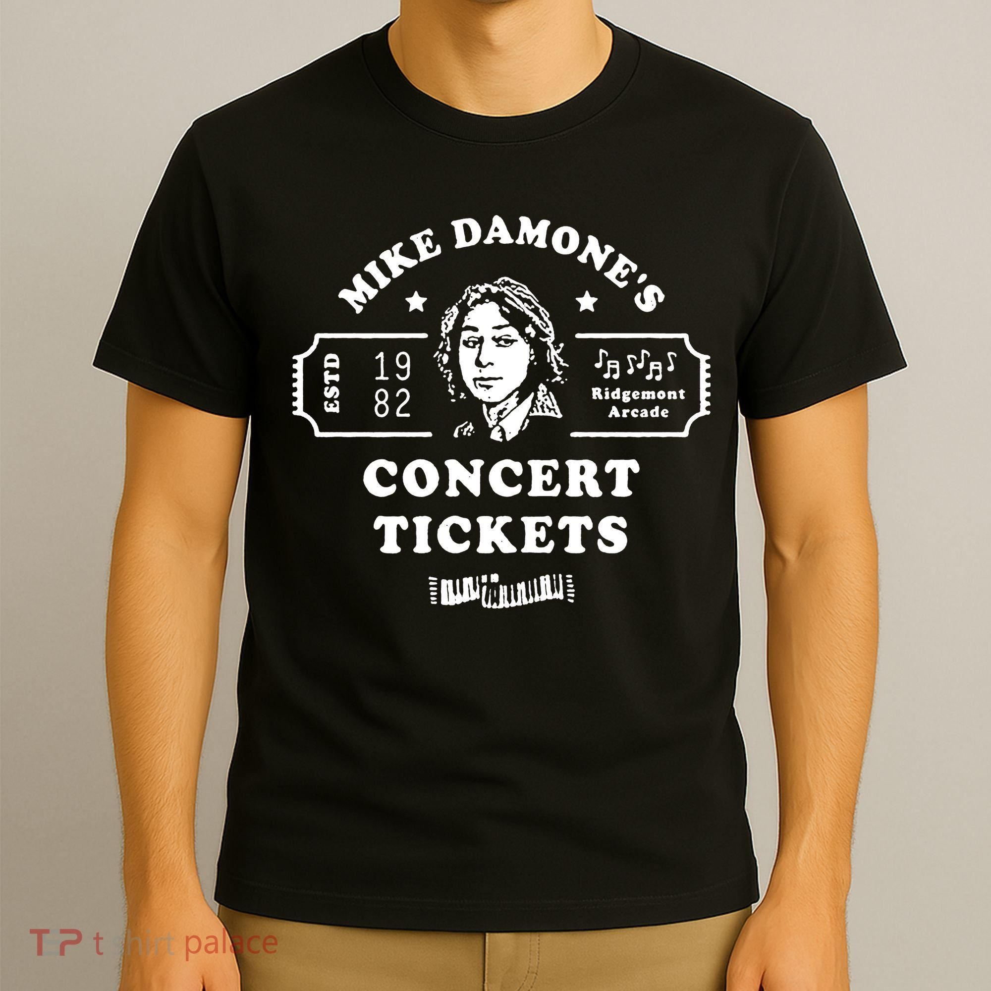 Mike Damone Concer Tickets 1982 Estd T-Shirt