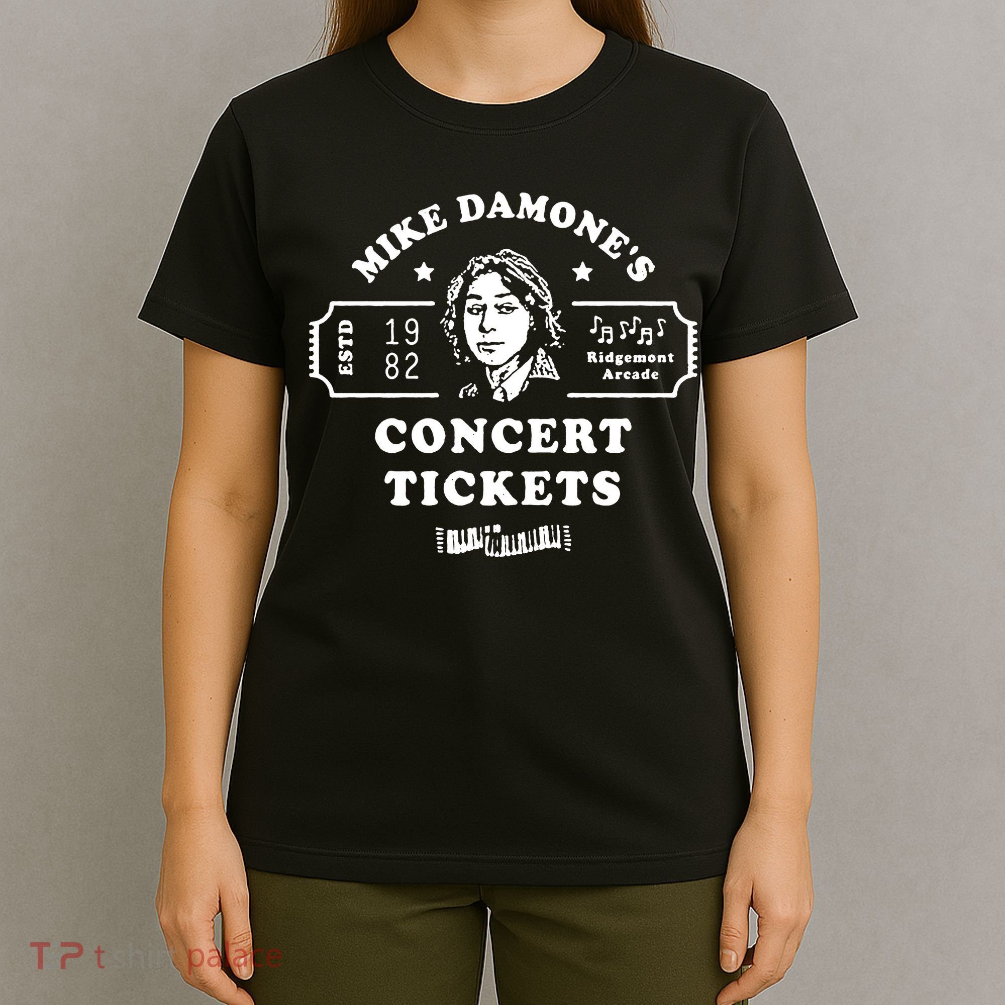 Mike Damone Concer Tickets 1982 Estd T-Shirt