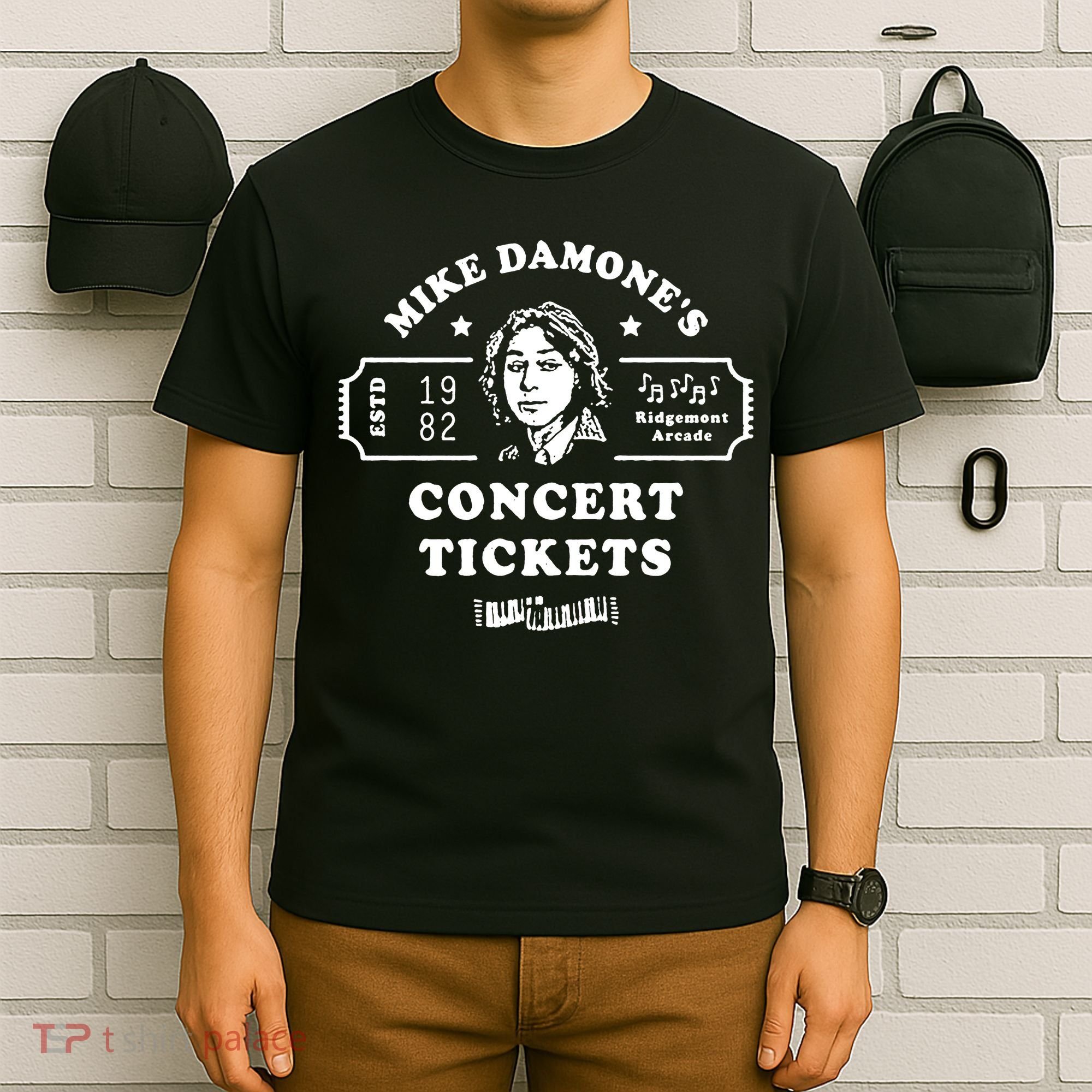 Mike Damone Concer Tickets 1982 Estd T-Shirt