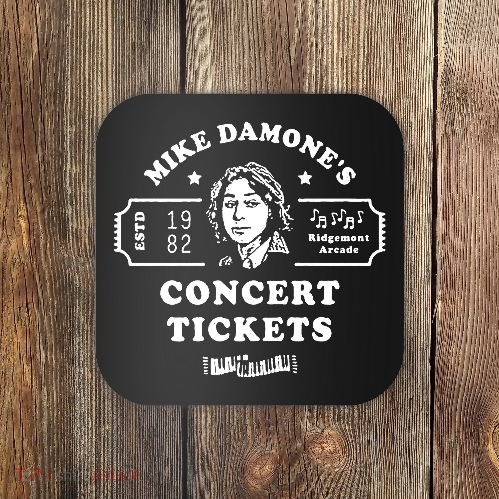 Mike Damone Concer Tickets 1982 Estd Coaster