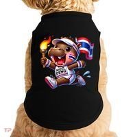 Moo Deng Cute Baby Hippo Thailand Running Marathon Doggie Tank thumb 0