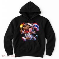 Moo Deng Cute Baby Hippo Thailand Running Marathon Hoodie thumb 0