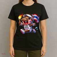 Moo Deng Cute Baby Hippo Thailand Running Marathon T-Shirt thumb 4