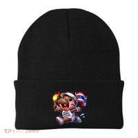 Moo Deng Cute Baby Hippo Thailand Running Marathon Beanie thumb 0