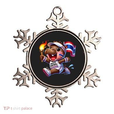 Moo Deng Cute Baby Hippo Thailand Running Marathon Ornament