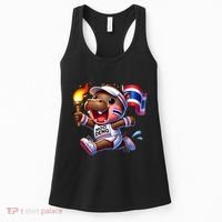 Moo Deng Cute Baby Hippo Thailand Running Marathon Women's Tank Top thumb 0