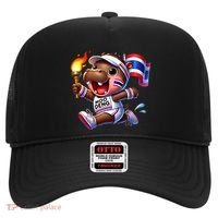 Moo Deng Cute Baby Hippo Thailand Running Marathon Hat thumb 0