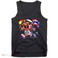Moo Deng Cute Baby Hippo Thailand Running Marathon Tank Top thumb 0