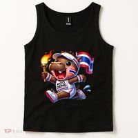 Moo Deng Cute Baby Hippo Thailand Running Marathon Tank Top thumb 2