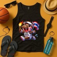 Moo Deng Cute Baby Hippo Thailand Running Marathon Tank Top thumb 4