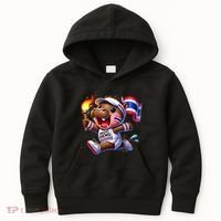 Moo Deng Cute Baby Hippo Thailand Running Marathon Kids Hoodie thumb 0