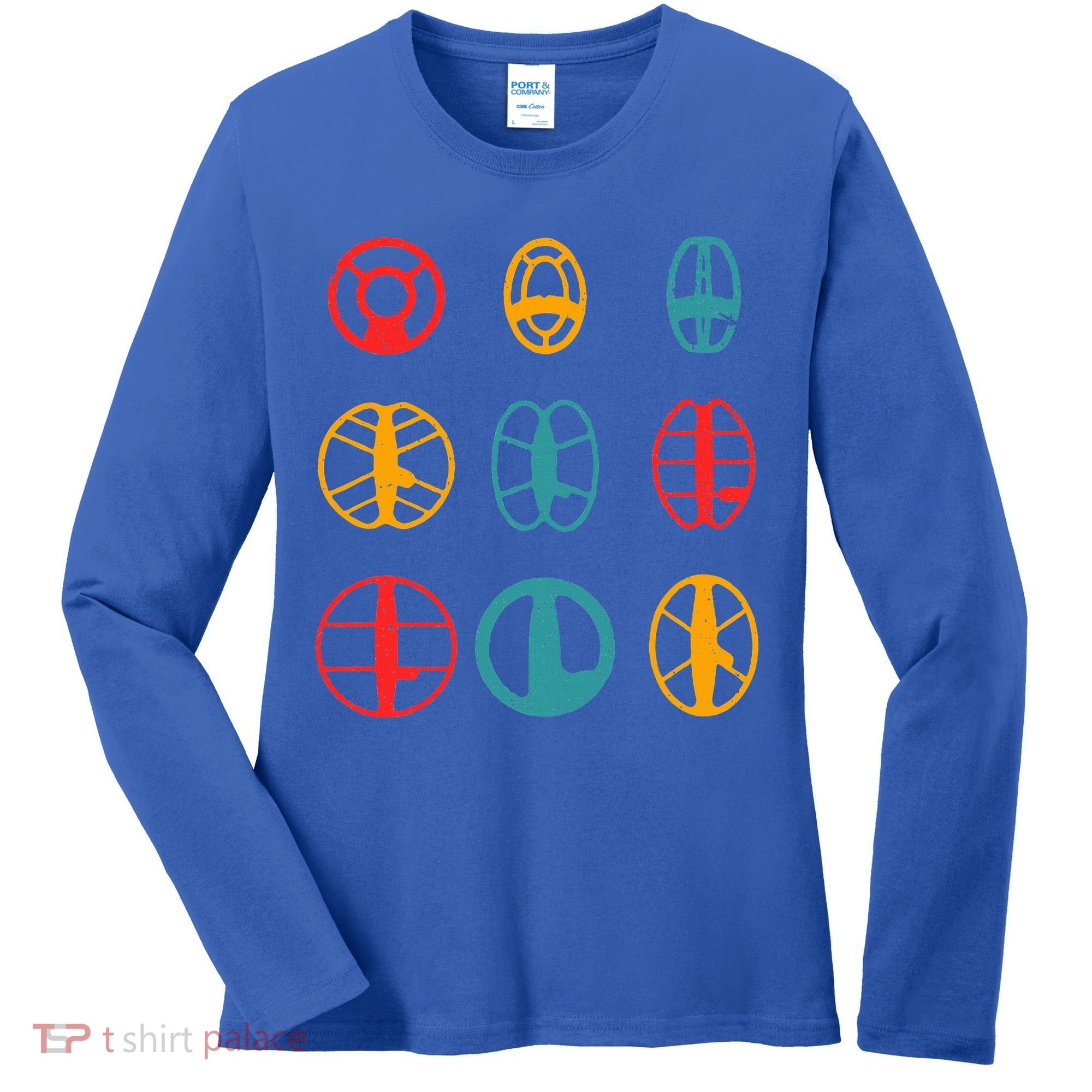Metal Detecting Coils Cool Metal Detectorist Women's Long Sleeve Shirt