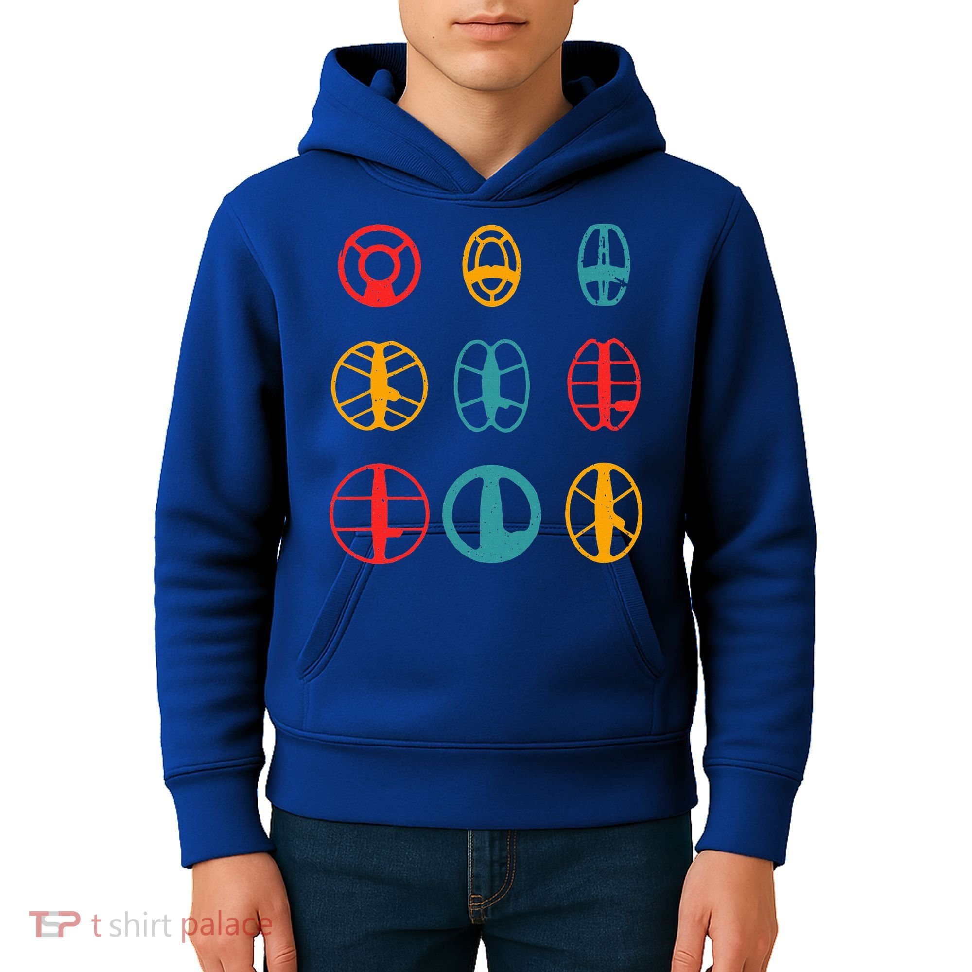 Metal Detecting Coils Cool Metal Detectorist Kids Hoodie