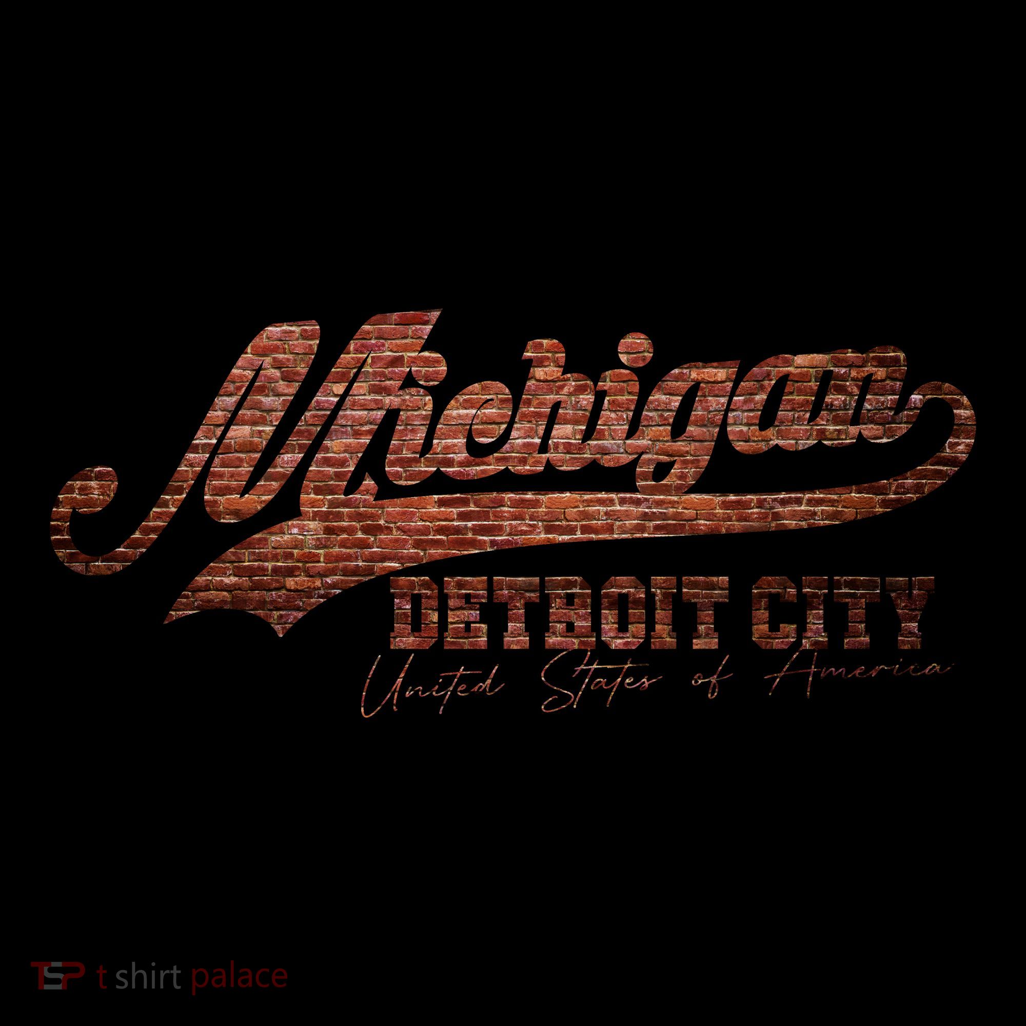 Michigan Detroit City Bricks Toddler Hoodie