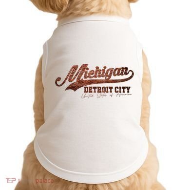 Michigan Detroit City Bricks Doggie Tank