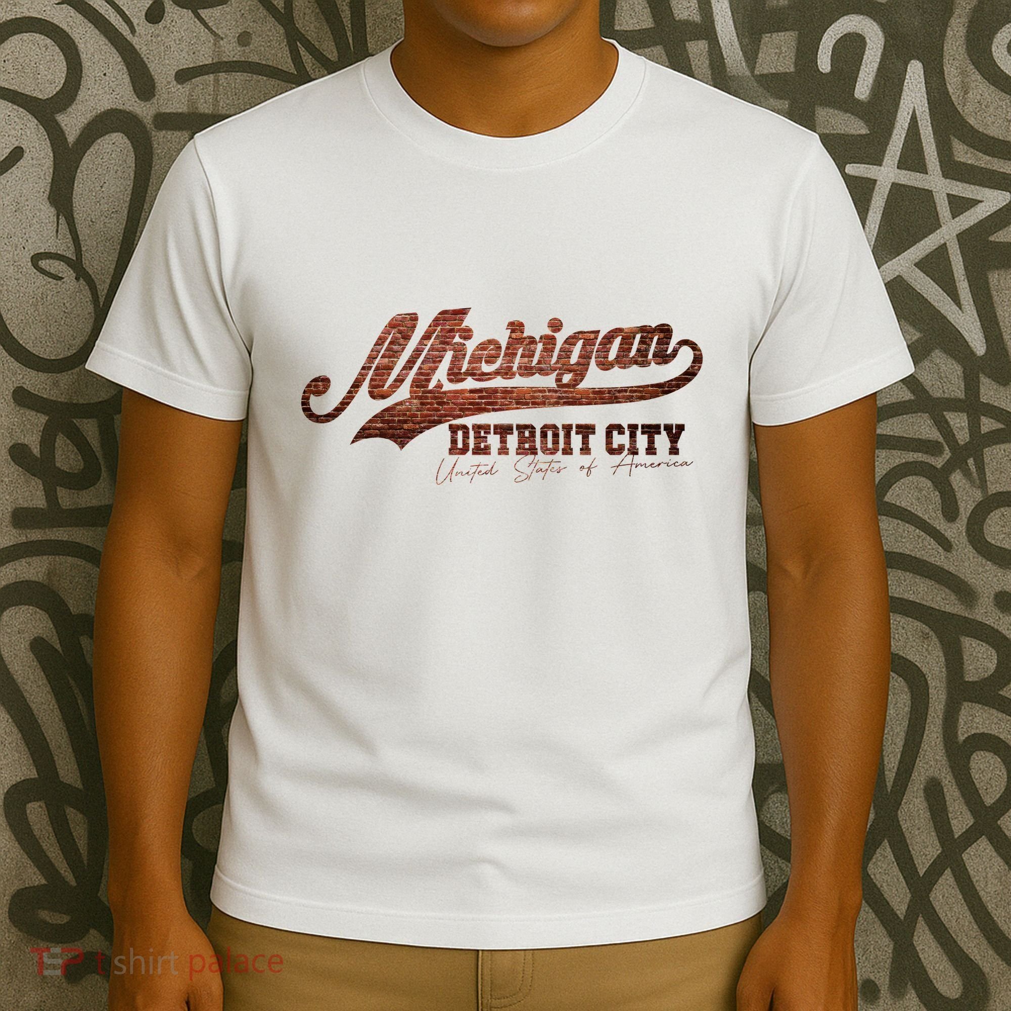 Michigan Detroit City Bricks T-Shirt