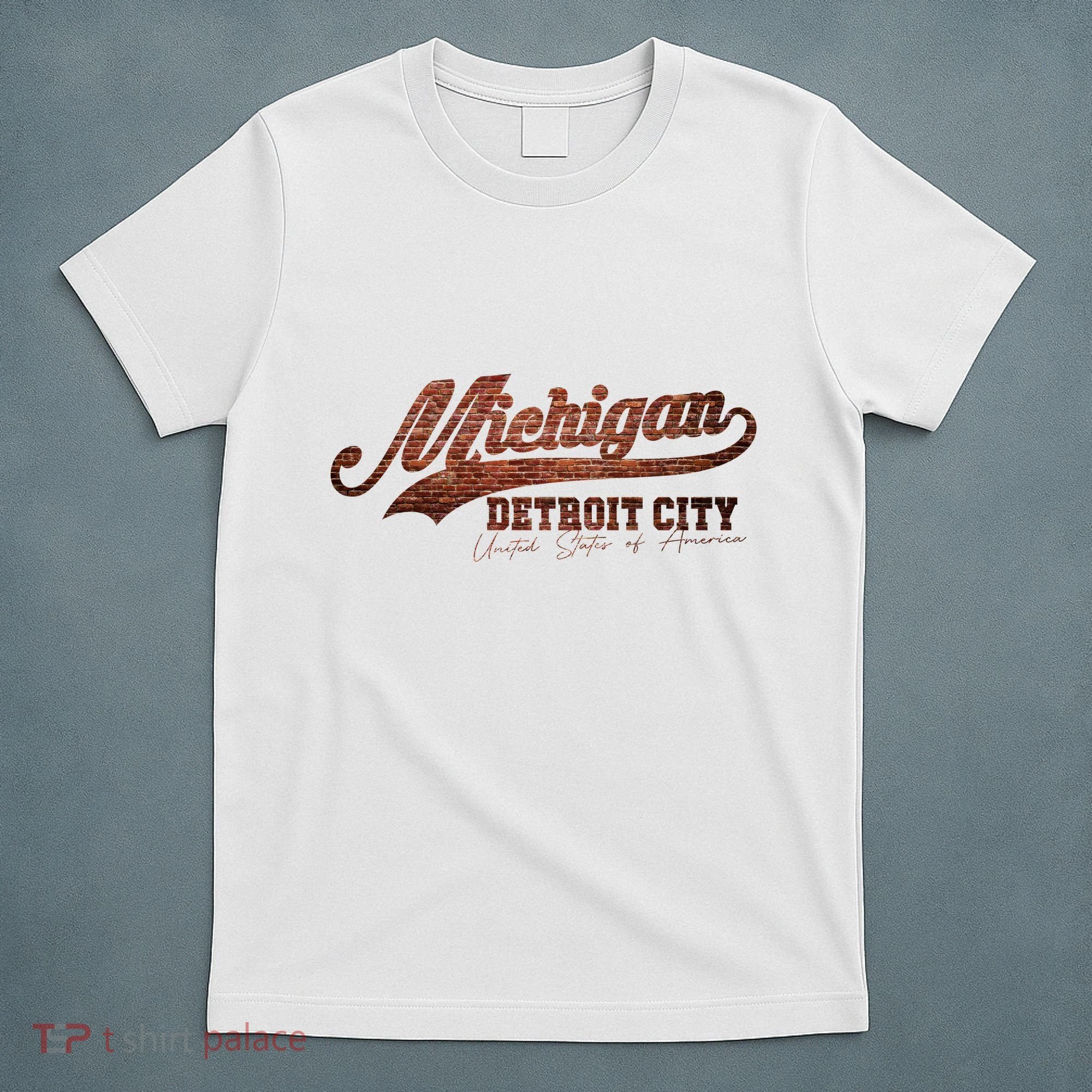 Michigan Detroit City Bricks T-Shirt