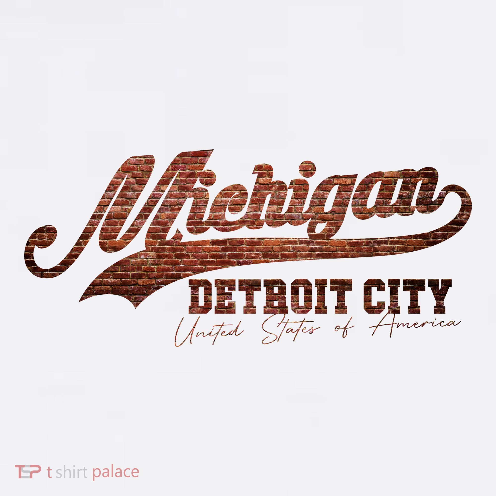 Michigan Detroit City Bricks Bucket Hat