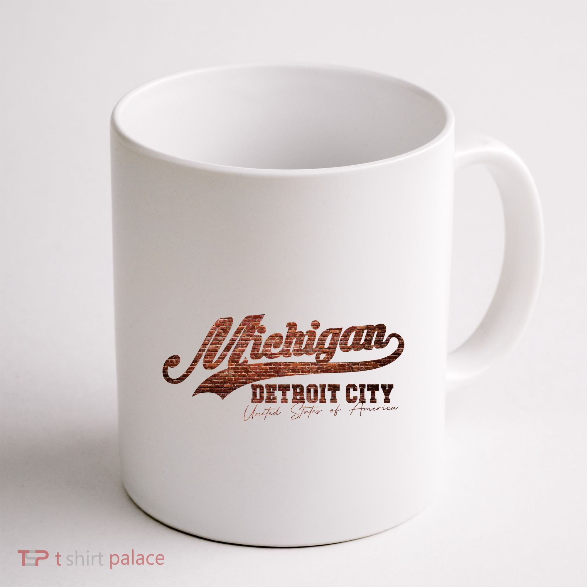 Michigan Detroit City Bricks Coffee Mug