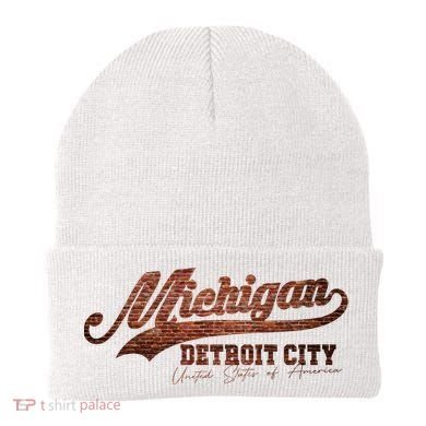 Michigan Detroit City Bricks Beanie