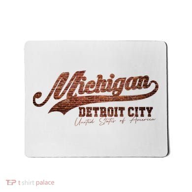 Michigan Detroit City Bricks Mousepad