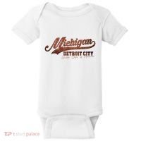 Michigan Detroit City Bricks Baby Bodysuit thumb 0