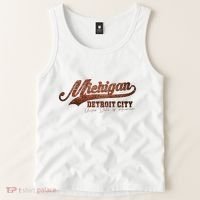 Michigan Detroit City Bricks Tank Top thumb 2