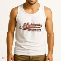 Michigan Detroit City Bricks Tank Top thumb 3