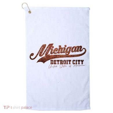 Michigan Detroit City Bricks Golf Towel