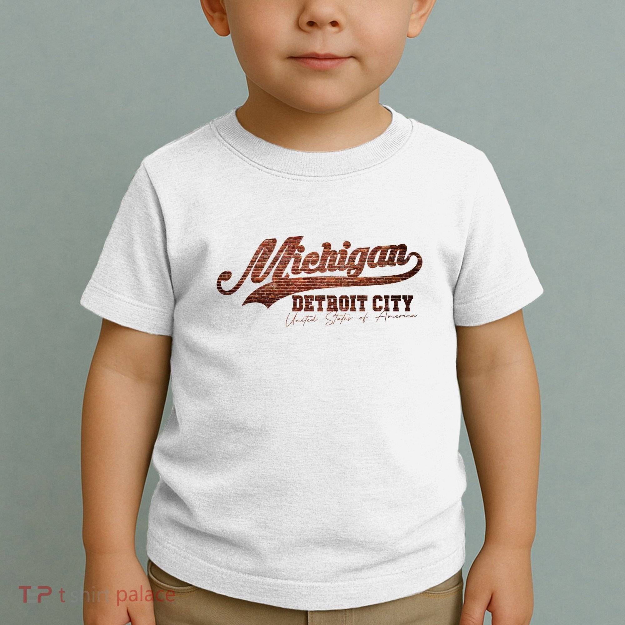 Michigan Detroit City Bricks Toddler T-Shirt