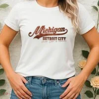 Michigan Detroit City Bricks Women's T-Shirt thumb 2
