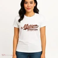 Michigan Detroit City Bricks Women's T-Shirt thumb 4