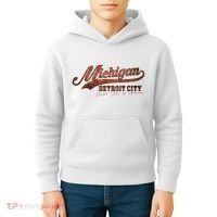 Michigan Detroit City Bricks Kids Hoodie thumb 4
