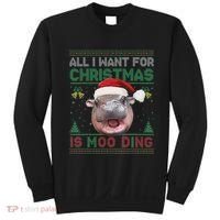 Moo Deng Christmas All I Want For Christmas Is Moo Deng Sweatshirt thumb 0