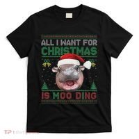 Moo Deng Christmas All I Want For Christmas Is Moo Deng T-Shirt thumb 0