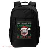 Moo Deng Christmas All I Want For Christmas Is Moo Deng Backpack thumb 0