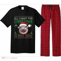 Moo Deng Christmas All I Want For Christmas Is Moo Deng Pajama Set thumb 0