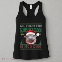 Moo Deng Christmas All I Want For Christmas Is Moo Deng Women's Tank Top thumb 3