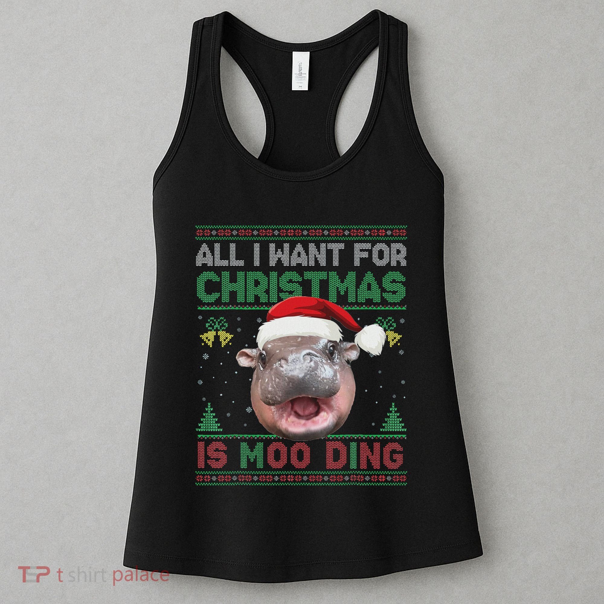 Moo Deng Christmas All I Want For Christmas Is Moo Deng Women's Tank Top
