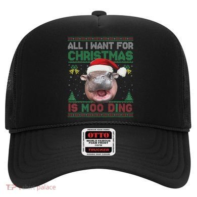 Moo Deng Christmas All I Want For Christmas Is Moo Deng Hat