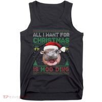 Moo Deng Christmas All I Want For Christmas Is Moo Deng Tank Top thumb 0