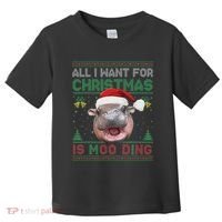 Moo Deng Christmas All I Want For Christmas Is Moo Deng Toddler T-Shirt thumb 0