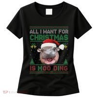 Moo Deng Christmas All I Want For Christmas Is Moo Deng Women's T-Shirt thumb 0