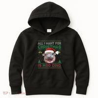 Moo Deng Christmas All I Want For Christmas Is Moo Deng Kids Hoodie thumb 0