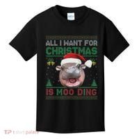 Moo Deng Christmas All I Want For Christmas Is Moo Deng Kids T-Shirt thumb 0